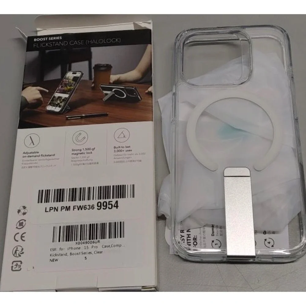 iPhone 15 Pro MagSafe Case Kickstand Boost‎ Series Shockproof Clear Cover